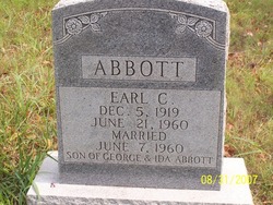 Earl C. Abbott gravemarker