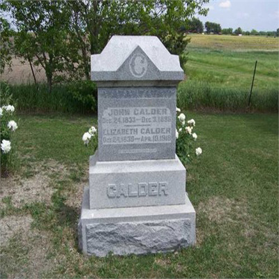 John Calder tombstone Photo
