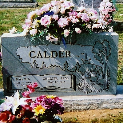 Marvin Calder Tombstone tombstone enscription