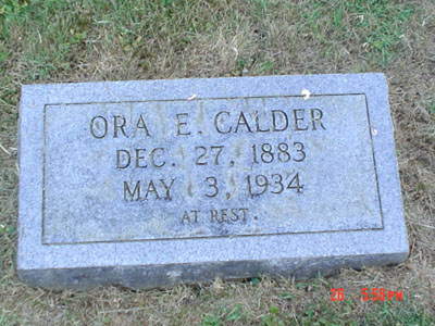 Ora Ethel Calder tombstone foto