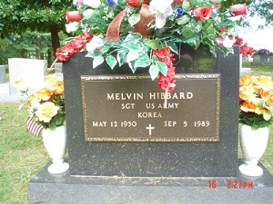 Melvin Hibbard gravemarker