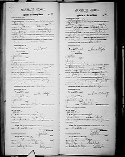 Carl Andrew Mize marriage certificate