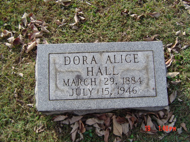 Dora Alice Mize grave marker photo