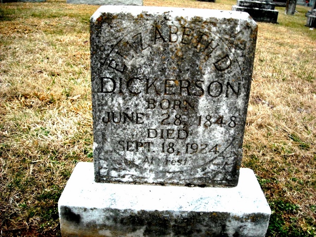 Elizabeth Dickerson grave marker