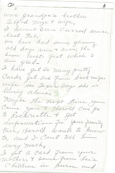 Letter from Sophia Gaston
