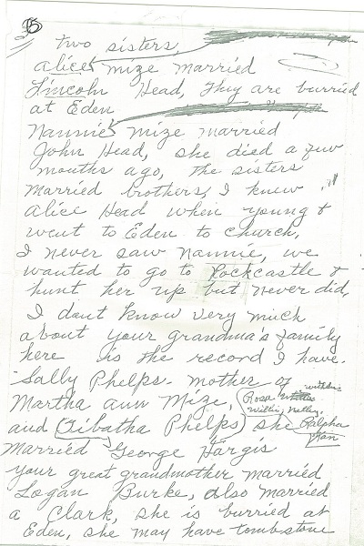Letter from Sophia Gaston