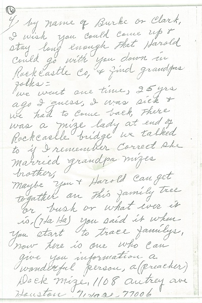 Letter from Sophia Gaston