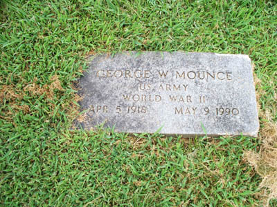George William Mounce gravemarker