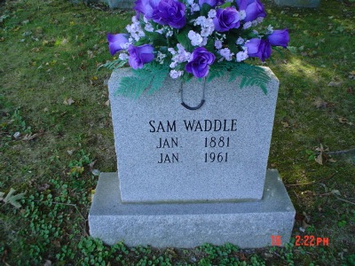 Sam Waddle tombstone Mize photo