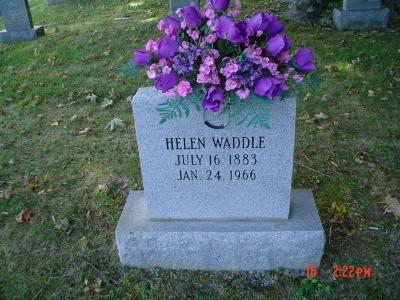 Helen Waddle tombstone Mize photo