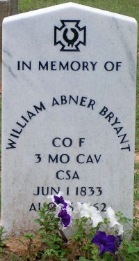 William A. Bryant gravemarker